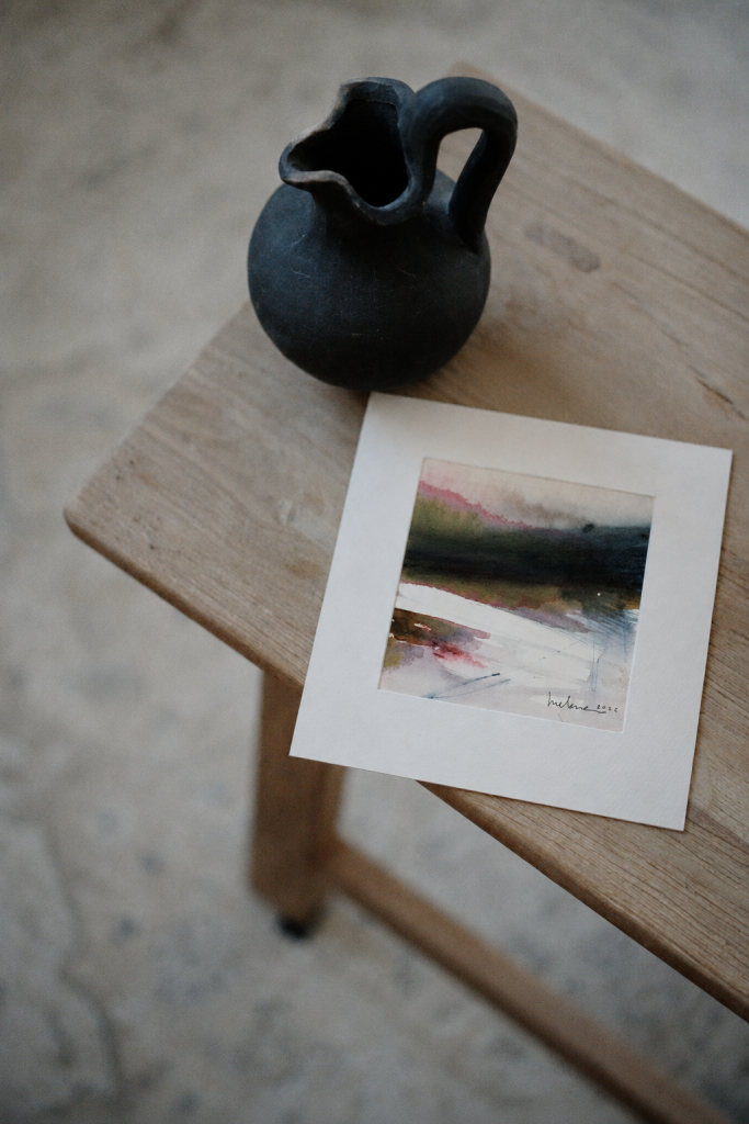 Fragment 04 - akvarel s paspartuom