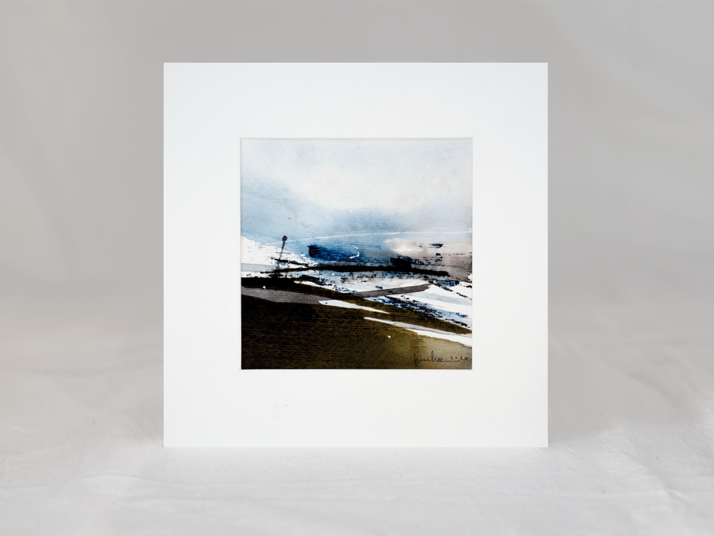 Fragment 02 - akvarel s paspartuom