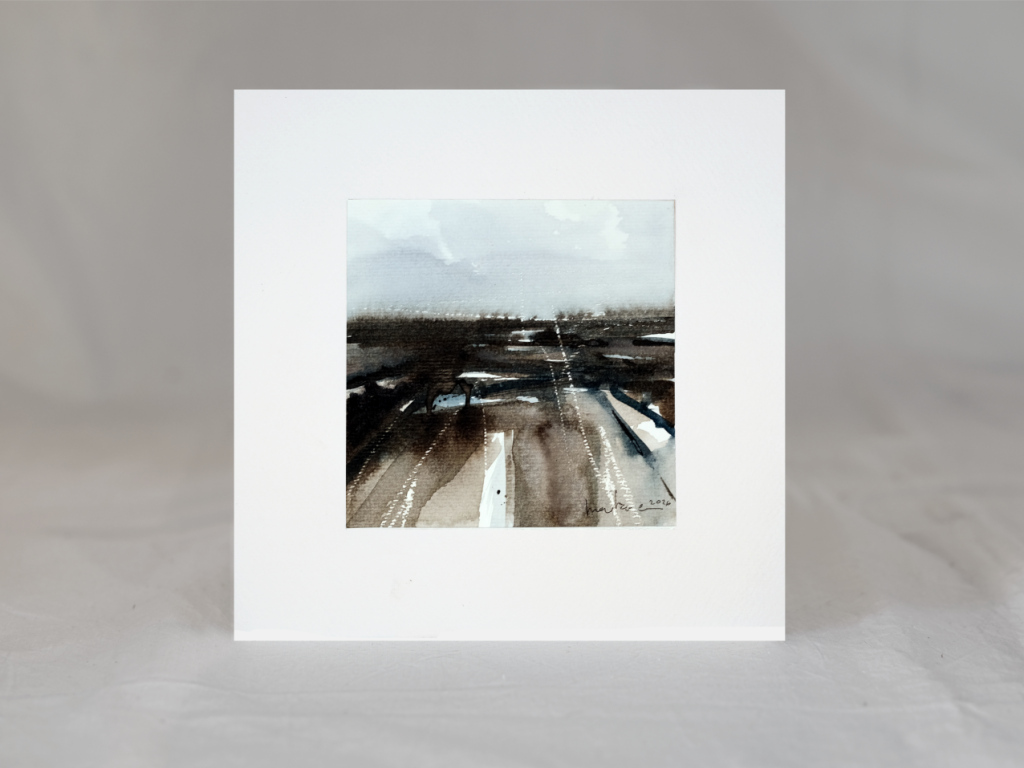 Fragment 07 - akvarel s paspartuom