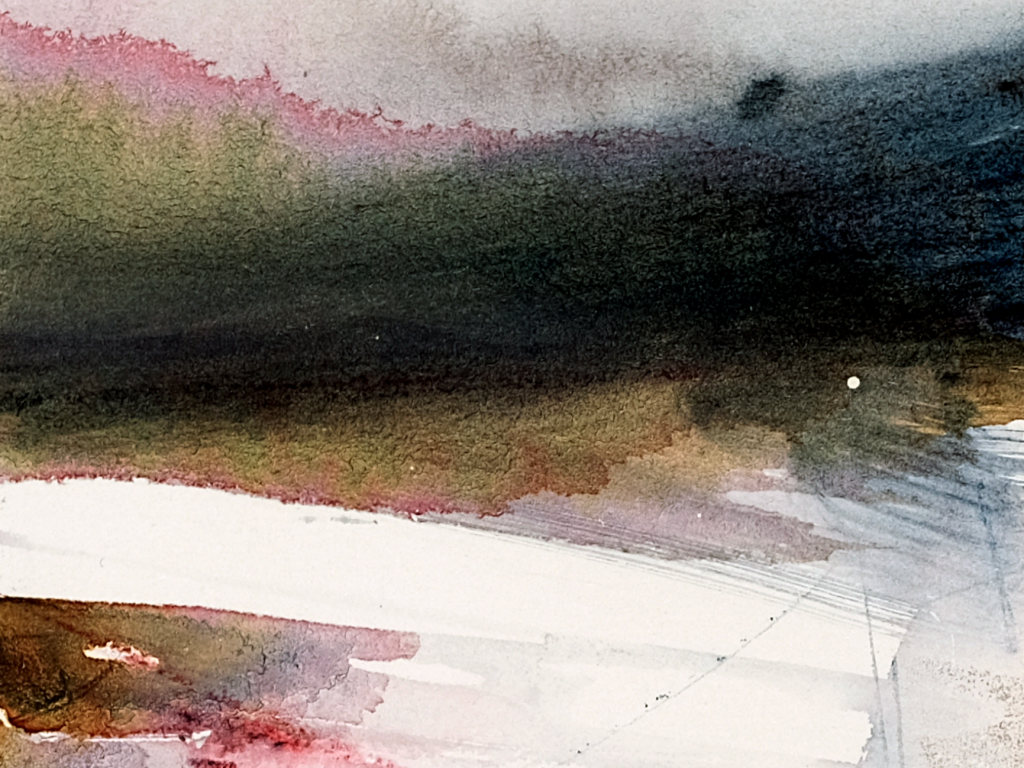 Fragment 04 - akvarel s paspartuom